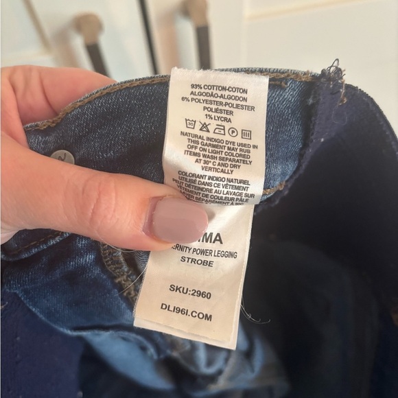 DL1961 Emma Ankle Maternity Jeans Instasculpt Skinny Distressed size 29 - Picture 5 of 6
